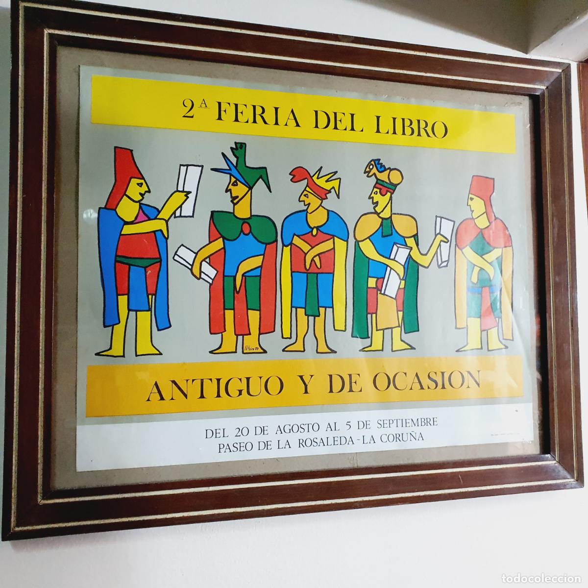 Arte: CUADRO-LITOGRAF&Iacute;A-MARCO-CRISTAL-JORGE PETEIRO-2&ordf; FERIA DEL LIBRO DE LA CORU&Ntilde;A-VER FOTOGRAF&Iacute;AS.