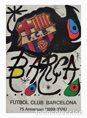 Art: + LITOGRAFIA ORIGINAL DE JOAN MIRO Y F.C. BARCELONA NUMERADA Y SELLADA