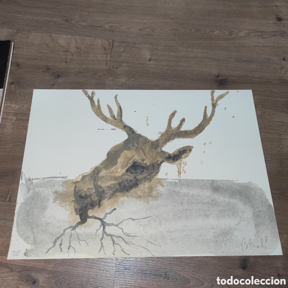 Arte: Litograf&iacute;a Miquel Barcel&oacute; &ldquo;Cabeza y ra&iacute;z&rdquo; (Serie A0123)