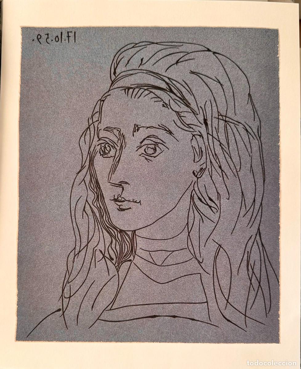 Arte: Pablo PICASSO. Litograf&iacute;a. Jaqueline. Cercle d&acute;Art.