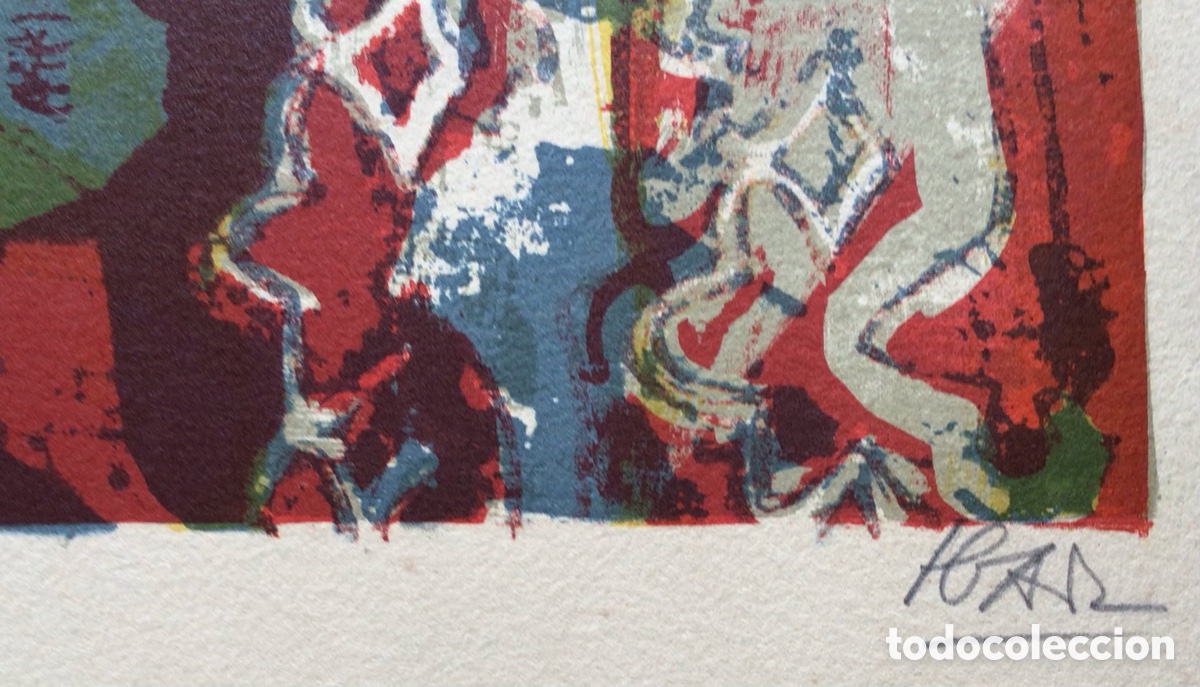 Arte: Litograf&iacute;a original Miguel Ibarz - Foto 5