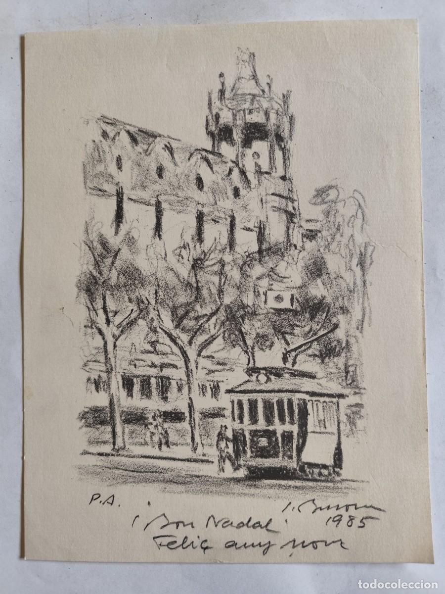 Arte: LITOGRAF&Iacute;A DE SIM&Oacute; BUSOM I GRAU - FIRMADA POR EL AUTOR A L&Aacute;PIZ, A&Ntilde;O 1985