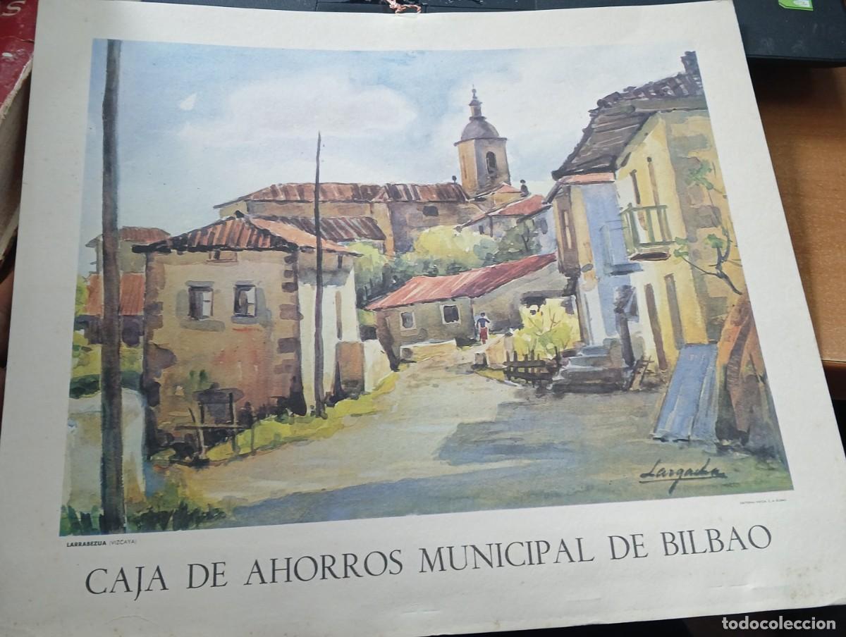 Arte: LITOGRAFIA LARRABEZUA VISCAYA CAJA DE AHORROS MUNICIPAL DE BILBAO