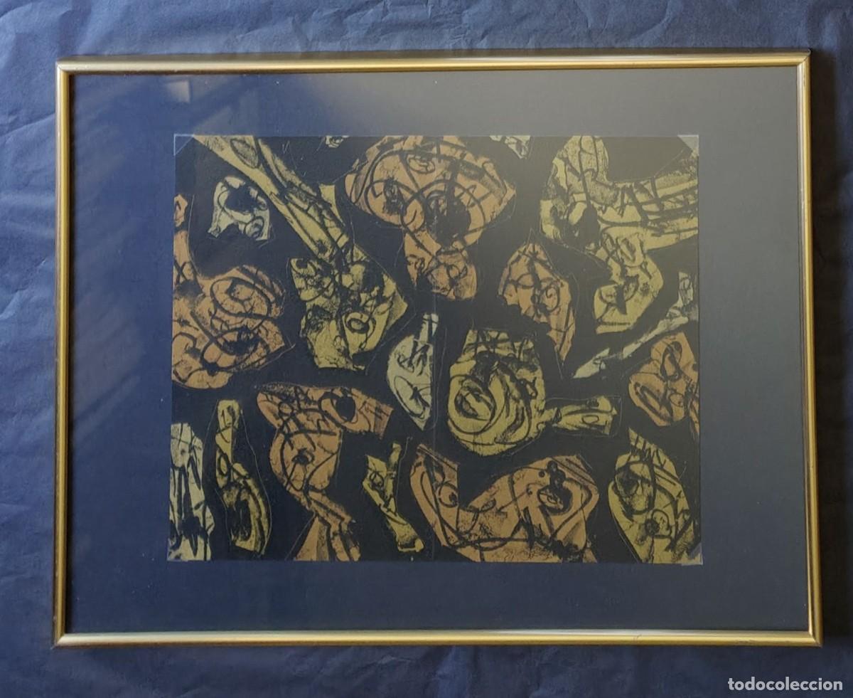 Arte: Antonio Saura: L&rsquo;enfer et les fleurs - Foule / litograf&iacute;a de 1988