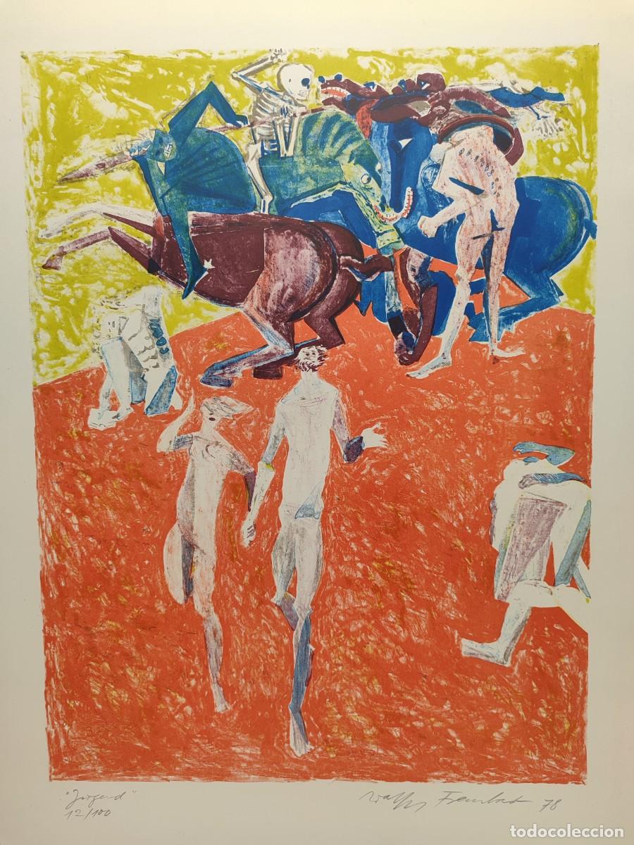 Arte: Wolfgang Frankestein. Portfolio DDR 1978. Litograf&iacute;a firmada a mano, serie limitada.