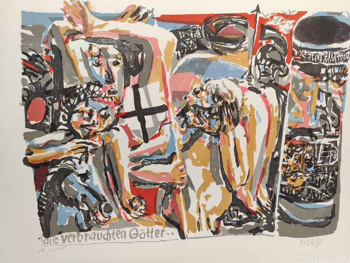 Arte: Bernhard Heisig. Portfolio DDR 1978. Litograf&iacute;a firmada a mano, serie limitada. 12/175