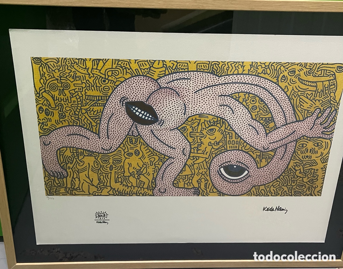 Arte: Litograf&iacute;a o serigraf&iacute;a, numerada, de Keith Haring - Foto 2