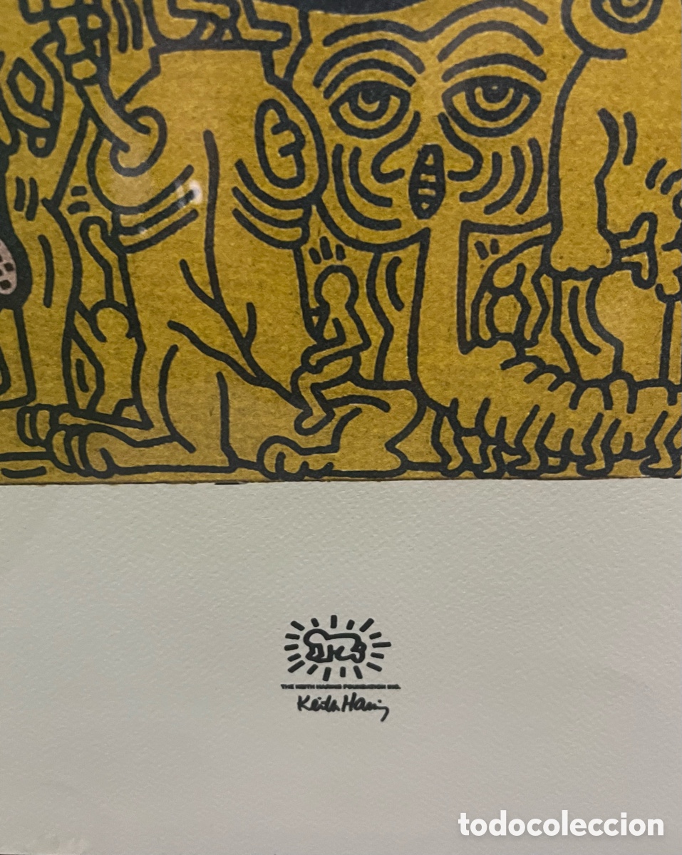 Arte: Litograf&iacute;a o serigraf&iacute;a, numerada, de Keith Haring - Foto 4