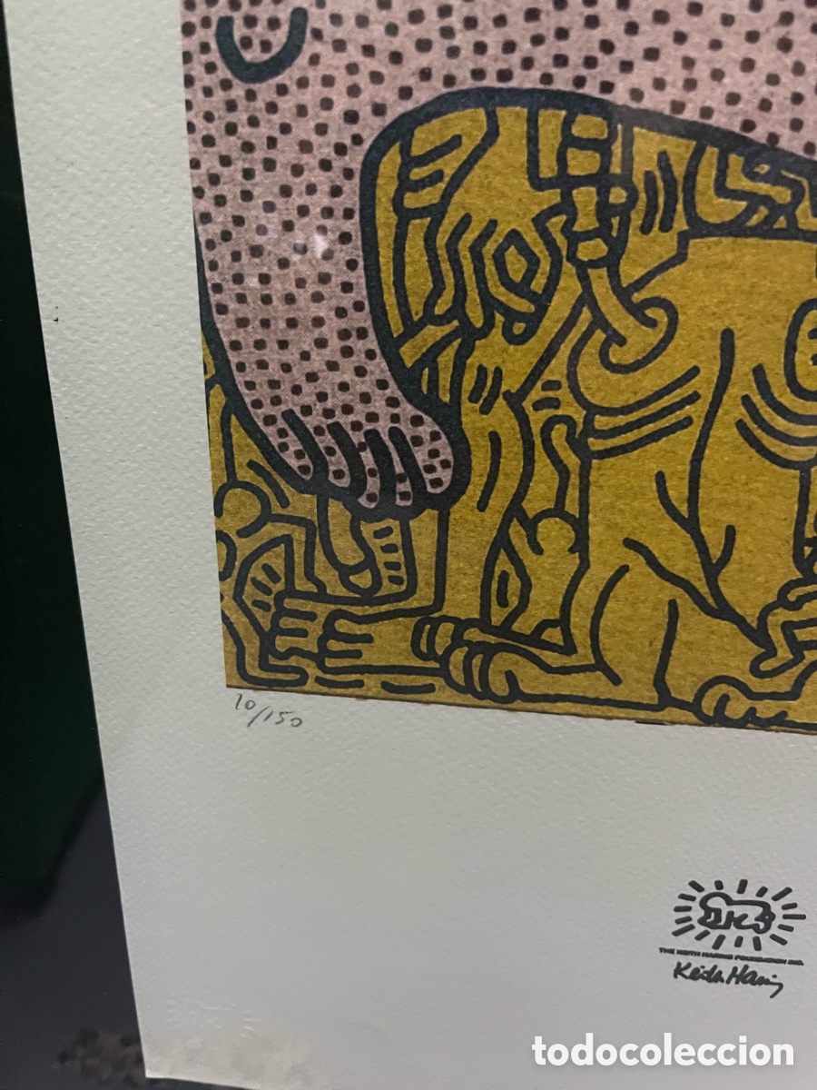 Arte: Litograf&iacute;a o serigraf&iacute;a, numerada, de Keith Haring - Foto 5