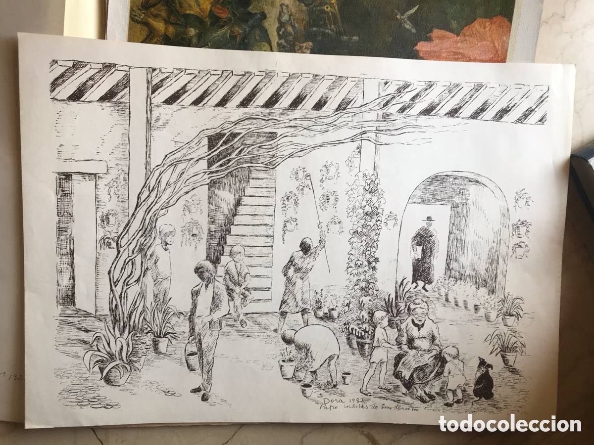 Arte: Dora 1982. Patio cordob&eacute;s de San Basilio