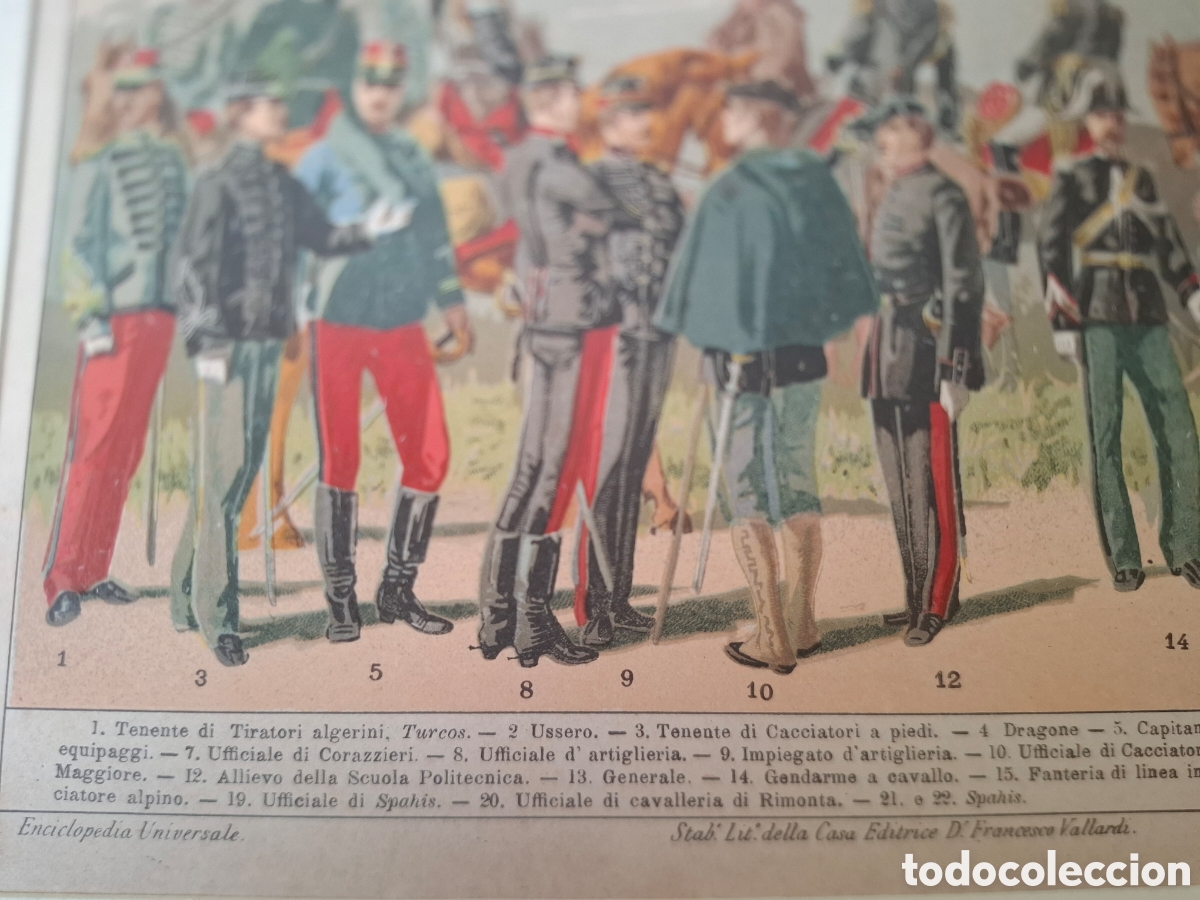 Arte: Tipos de uniforme del ej&eacute;rcito franc&eacute;s - 1842 - Foto 2