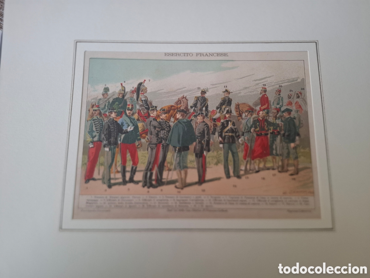 Arte: Tipos de uniforme del ej&eacute;rcito franc&eacute;s - 1842 - Foto 1
