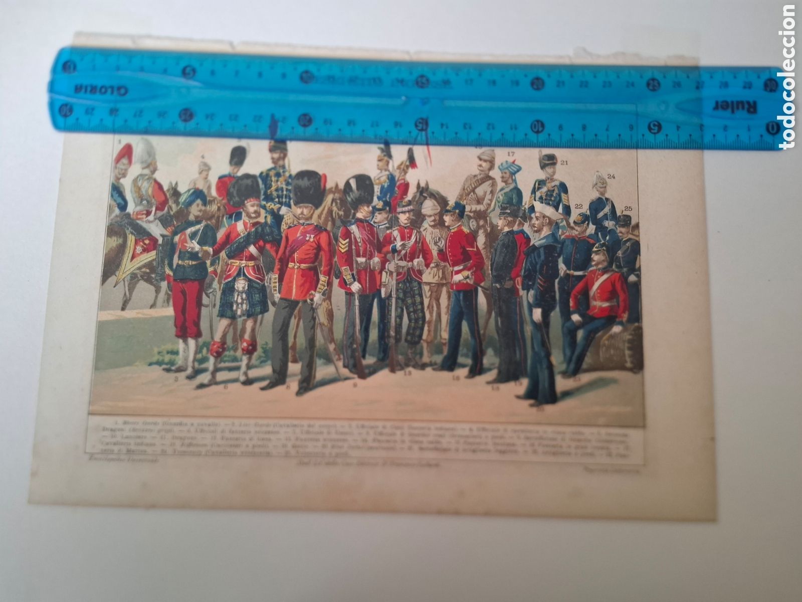 Arte: Litografia. Trajes ej&eacute;rcito ingl&eacute;s - Foto 2