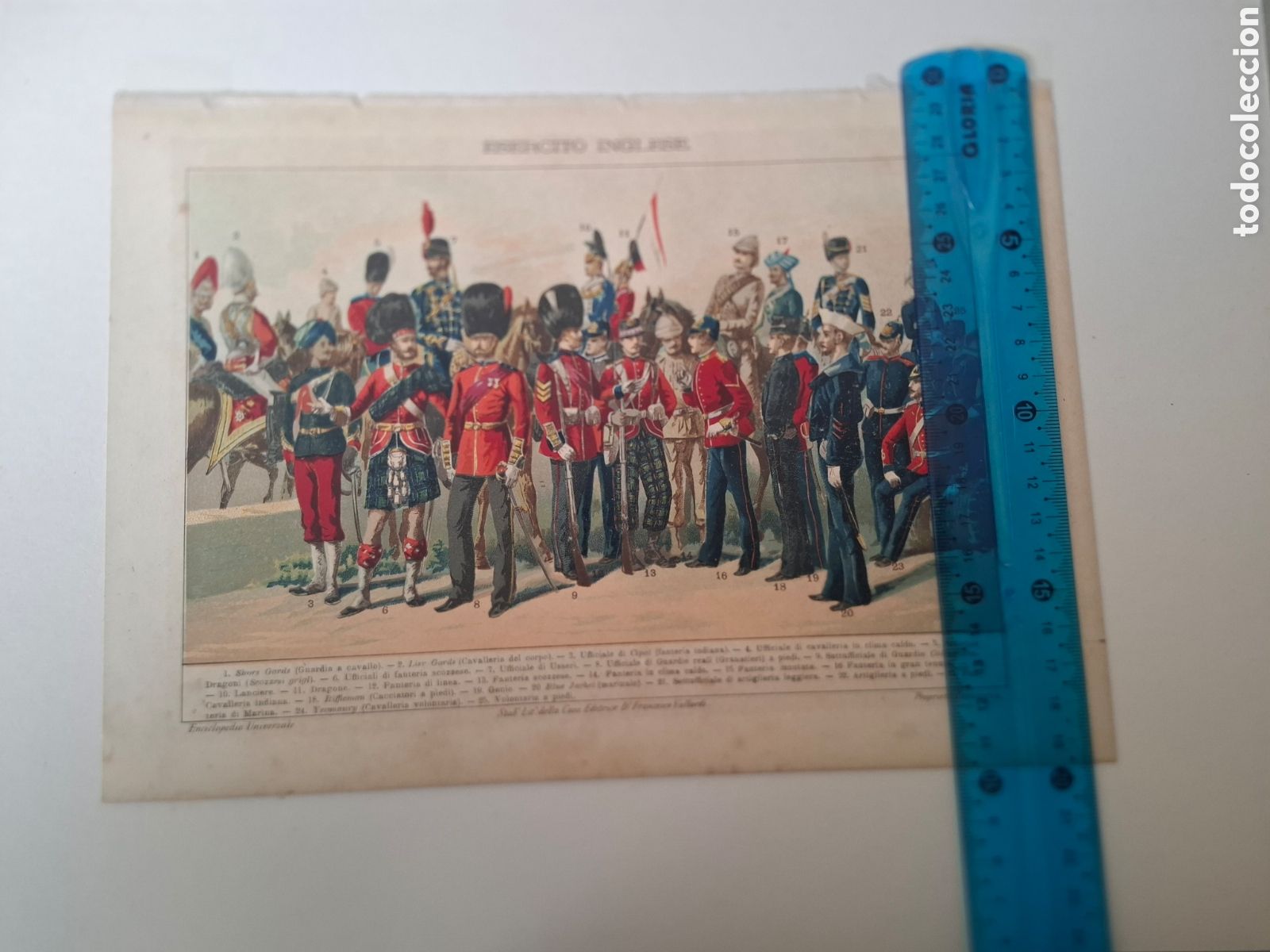 Arte: Litografia. Trajes ej&eacute;rcito ingl&eacute;s - Foto 3