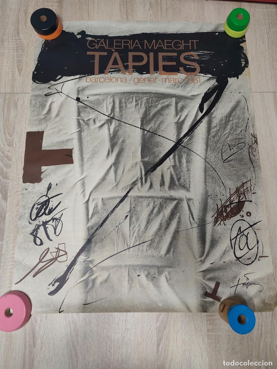 Arte: Cartel Galer&iacute;a Maeght Tapies 1981