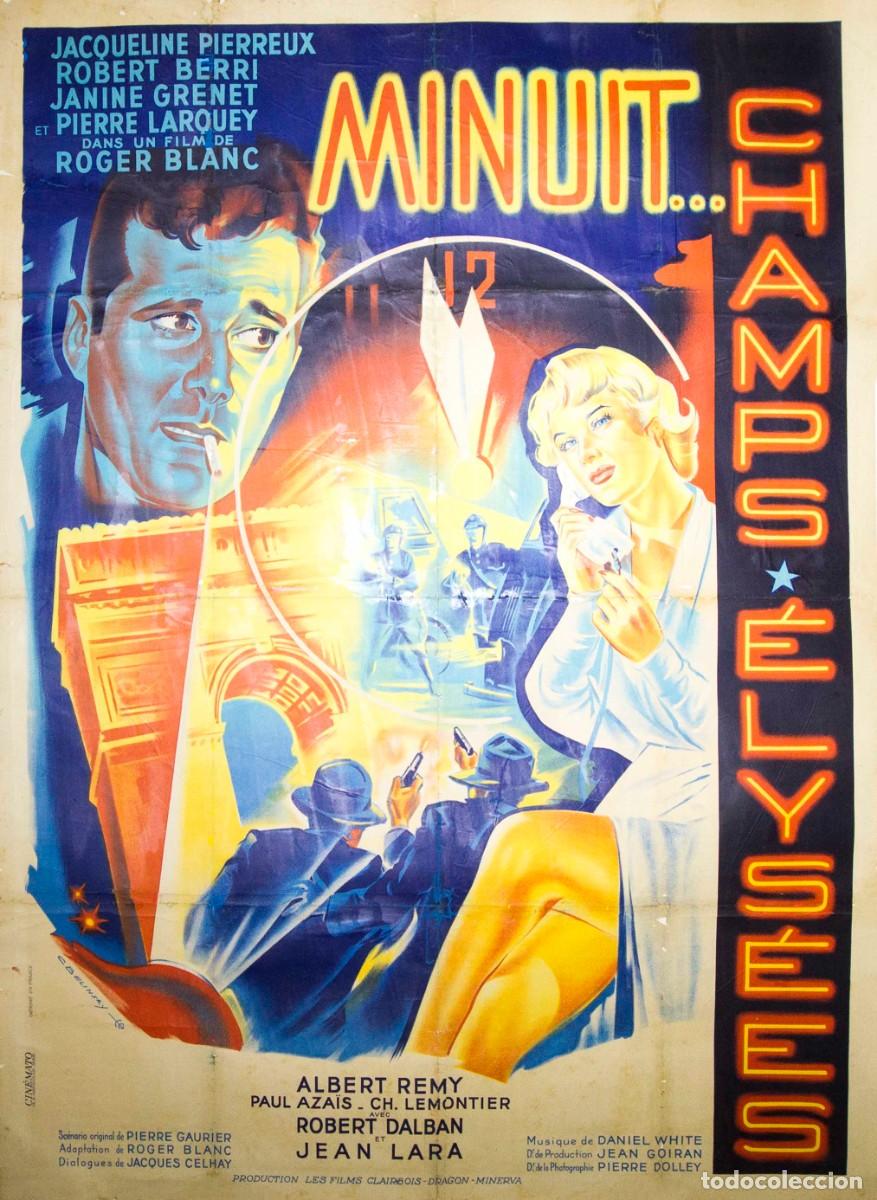 Arte: MINUIT CHAMPS ELYSEE. 1954. LITOGRAF&Iacute;A OFFSET. 160 x 119 CM. CONSTANTIN BELINSKY