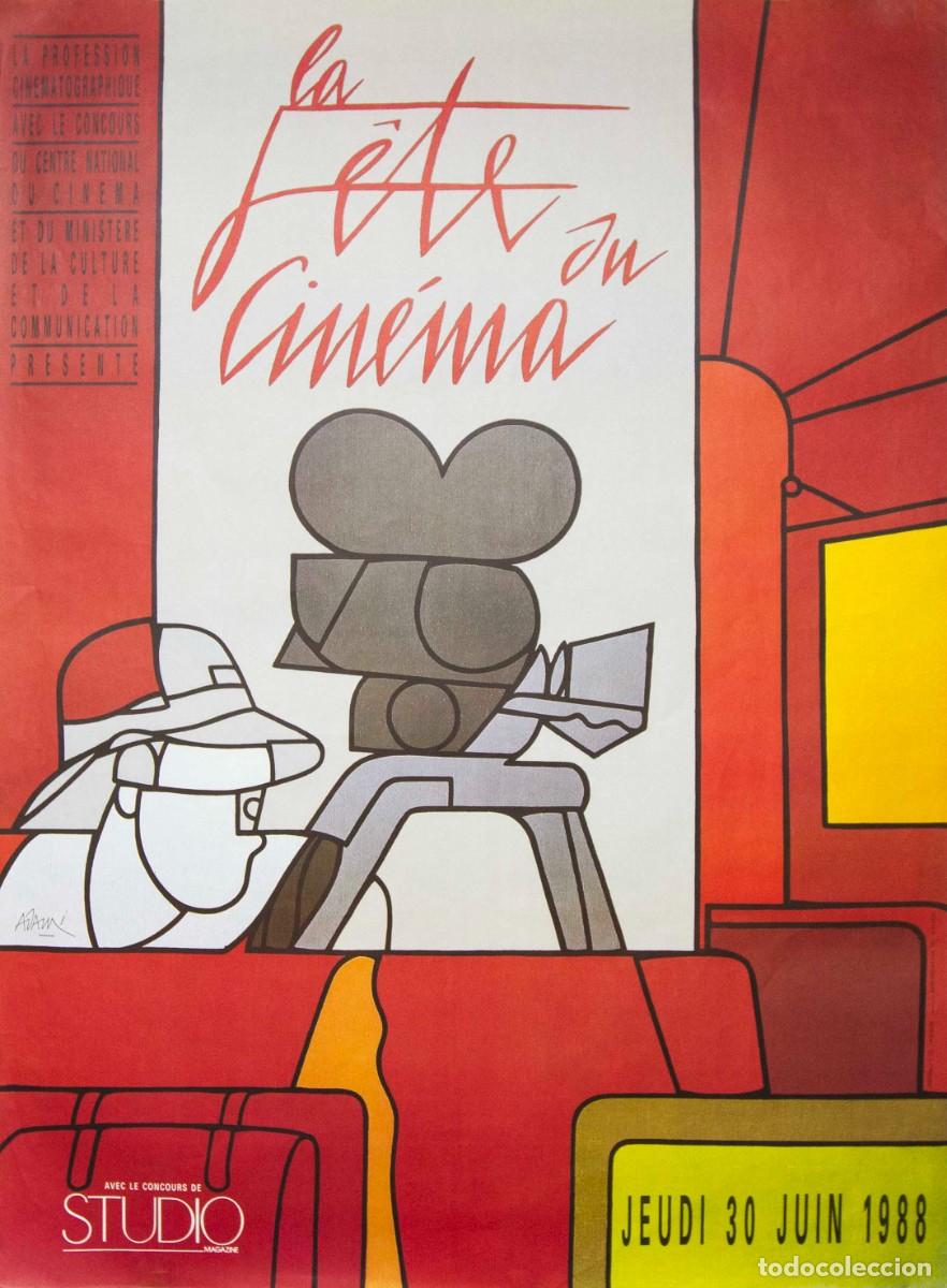 Arte: LA F&Ecirc;TE DU CIN&Eacute;MA. 1988. LITOGRAF&Iacute;A OFFSET. 158,5 x 117 cm. VALERIO ADAMI.