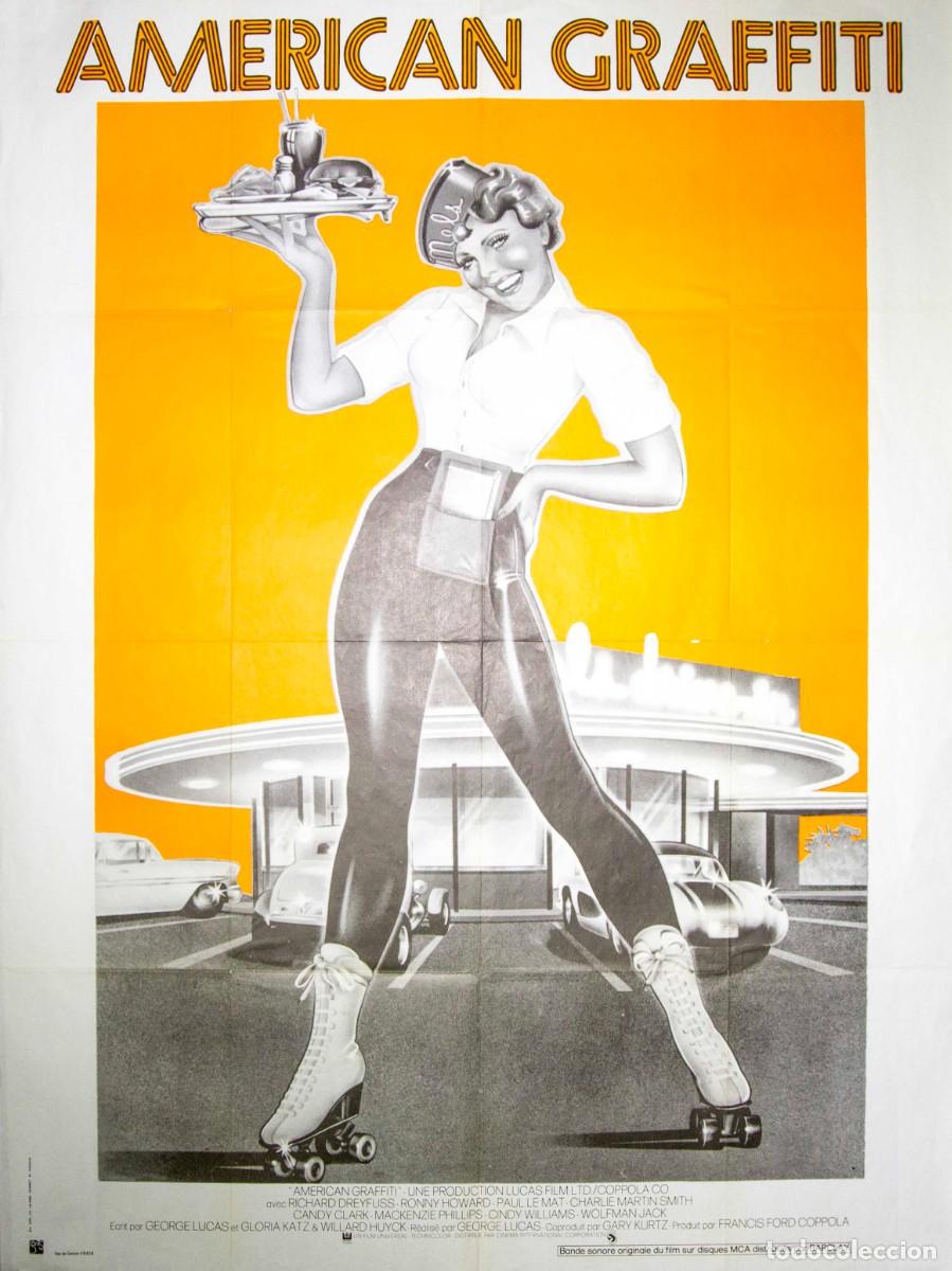 Arte: AMARICAN GRAFFITI. 1973. LITOGRAF&Iacute;A OFFSET. 160,5 x 120 cm. MORT DRUCKER.
