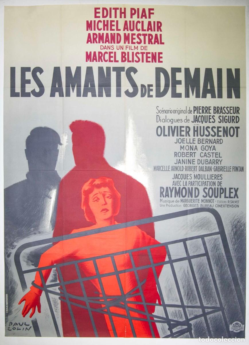 Arte: LES AMANTS DE DEMAIN. 1959. LITOGRAF&Iacute;A OFFSET. 155,5 x 114 cm. PAUL COLIN.
