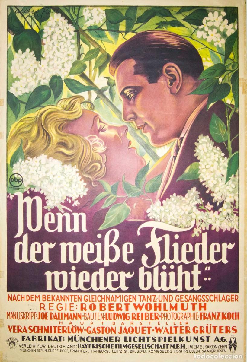 Arte: WENN DER WEI&szlig;E FLIEDER WIEDER BL&Uuml;HT. 1929. CROMOLITOGRAF&Iacute;A. 140 x 98,5 cm. ROBERT WOHLMUTH.