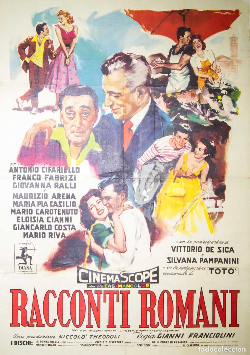 Arte: RACCONTI ROMANI. 1955. LITOGRAF&Iacute;A OFFSET. 140 x 98,5 cm. ERCOLE BRINI.