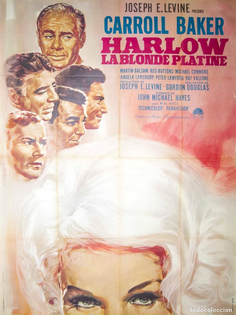 Arte: HARLOW, LA BLONDE PLATINE. 1965. LTOGRAF&Iacute;A OFFSET. 154 x 116 cm. LANDI.