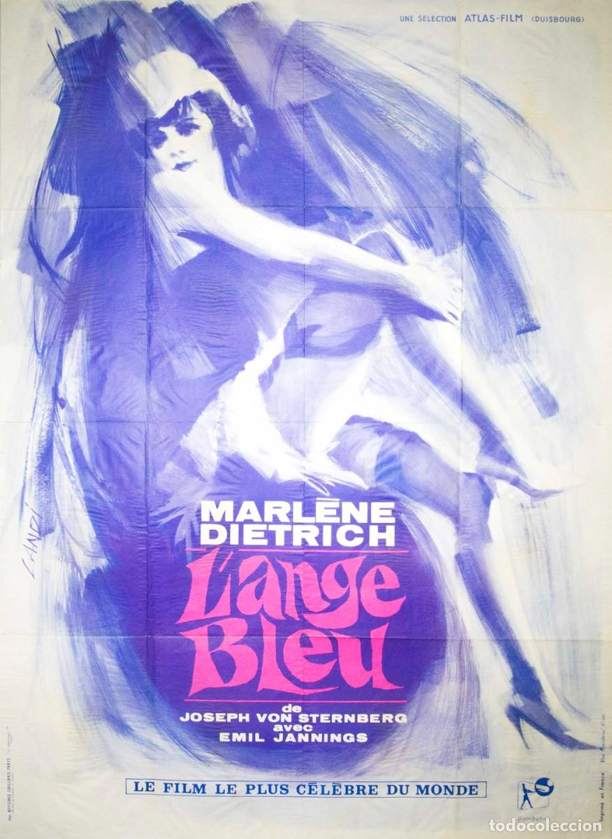 Arte: L&acute;ANGE BLEU. 1963. LITOGRAF&Iacute;A OFFSET. 159 x 116 cm. LANDI.