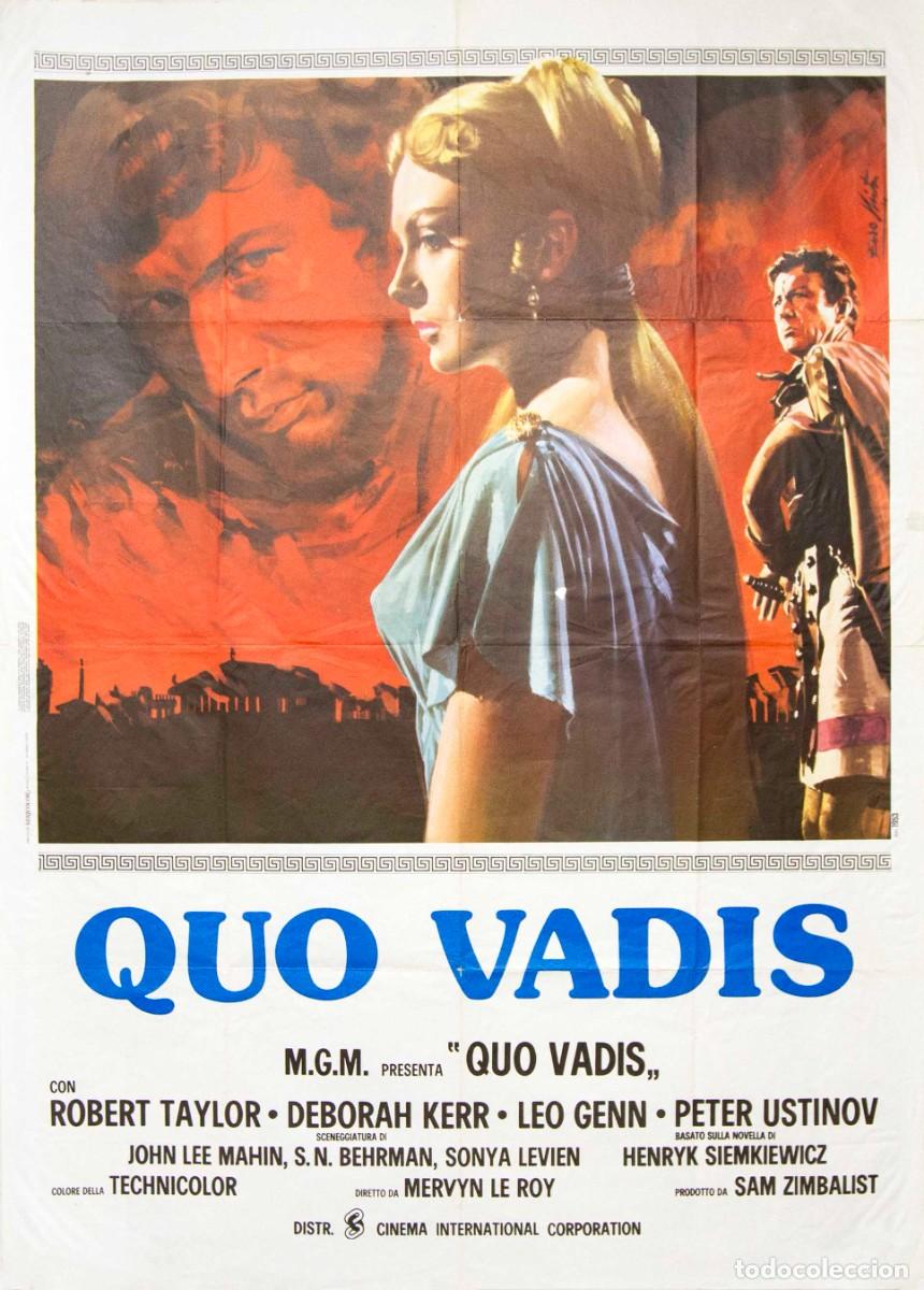 Arte: QUO VADIS. 1951. LITOGRAF&Iacute;A OFFSET. 139 x 100 cm. SILVANO CAMPEGGI.