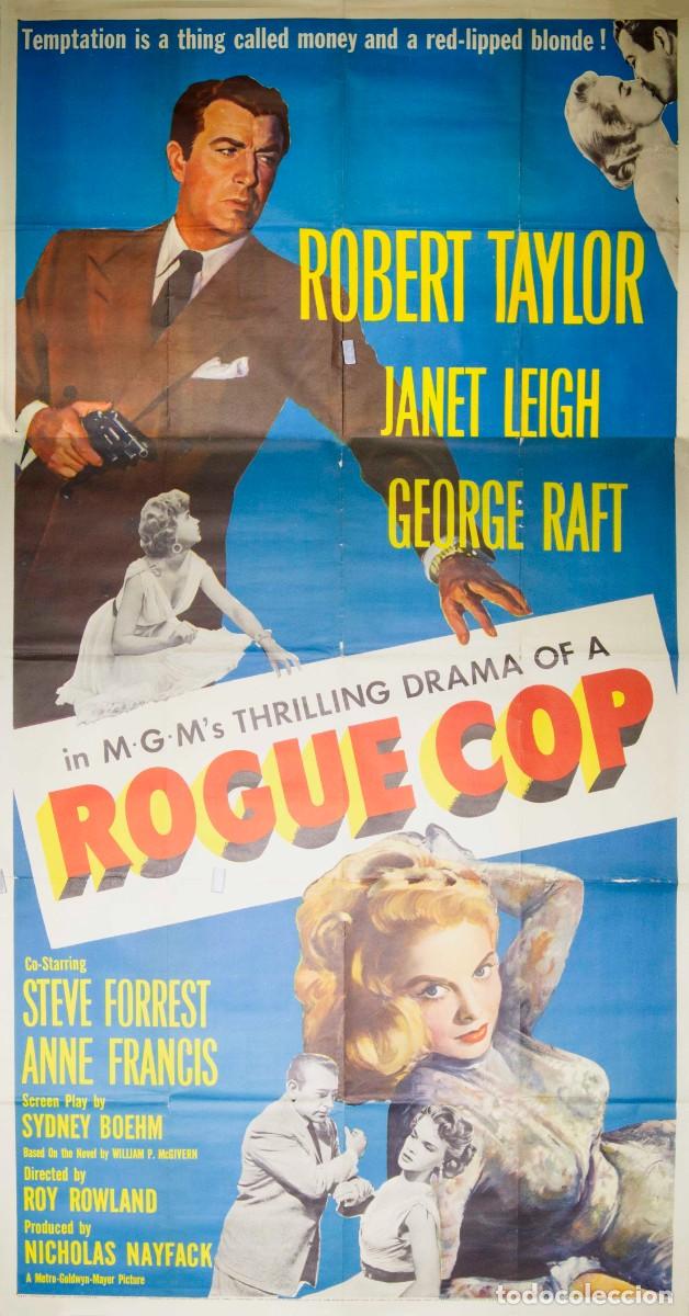 Arte: ROGUE COP. 1954. LITOGRAF&Iacute;A OFFSET. 104 x 68 cm (132 x 68). ARTISTA DESCONOCIDO.