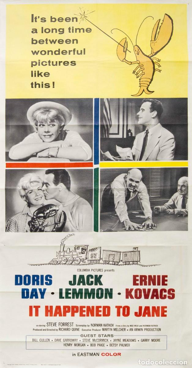 Arte: IT HAPPENED TO JANE. 1959. LITOGRAF&Iacute;A OFFSET. 202 x 104 cm. ARTISTA DESCONOCIDO.