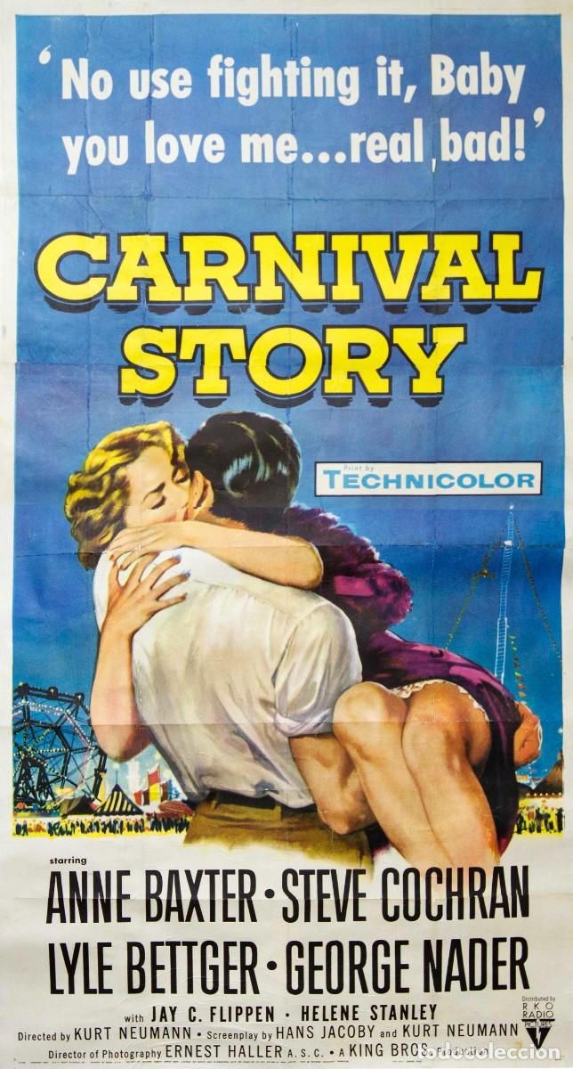 Arte: CARNIVAL STORY. 1954. LITOGRAF&Iacute;A OFFSET. 198 x 105 cm. ARTISTA DESCONOCIDO.