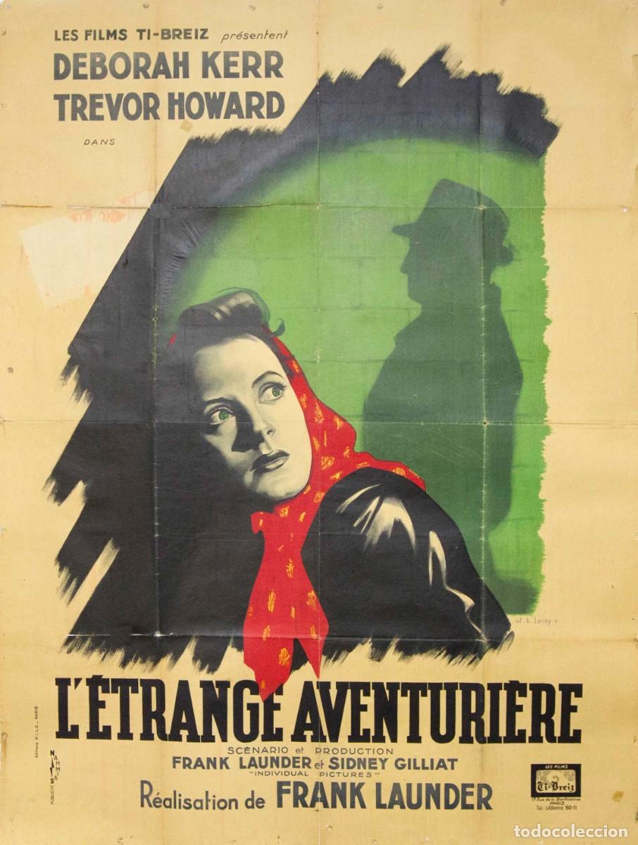 Arte: L'&Eacute;TRANGE AVENTURI&Egrave;RE. 1946. LITOGRAF&Iacute;A OFFSET. 160 x 119 cm. ARTISTA DESCONOCIDO.