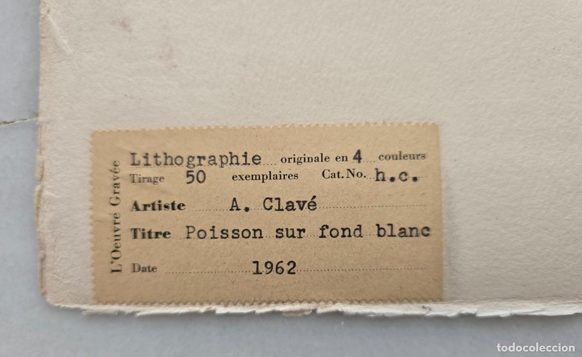 Arte: ANTONI CLAV&Eacute;. POISSON 1961 - Foto 6
