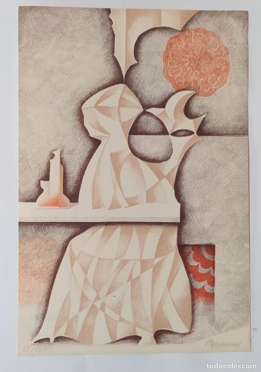 Art: Litograf&iacute;a Figura Asseguda de Jordi Pla Dom&egrave;nech