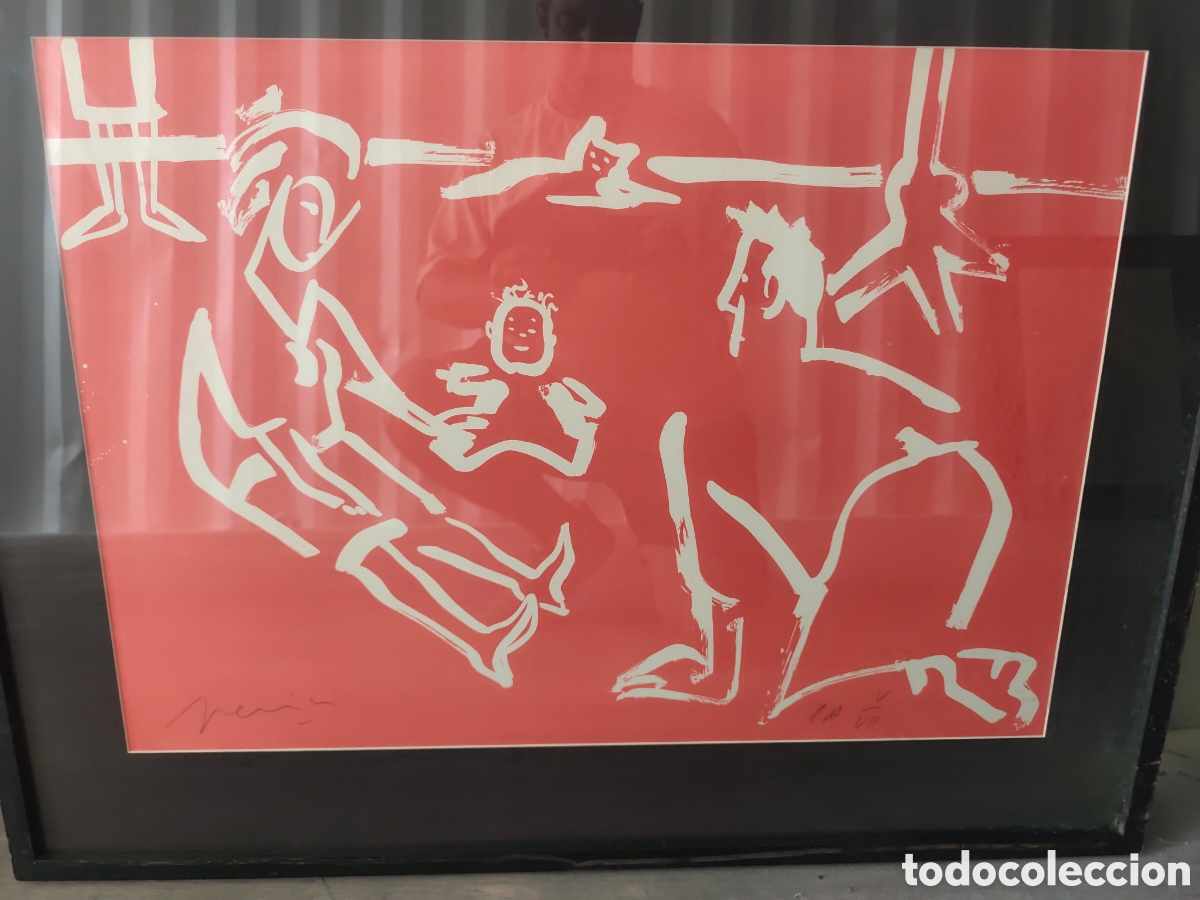 Arte: Litograf&iacute;a Perico Pastor prueba artista