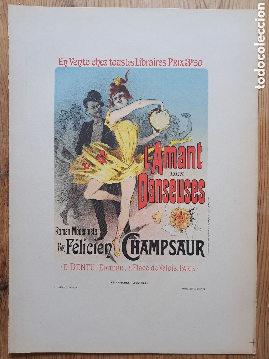 Arte: Litograf&iacute;a original de Jules Ch&eacute;ret, Les affiches illustr&eacute;es (1886-1895)