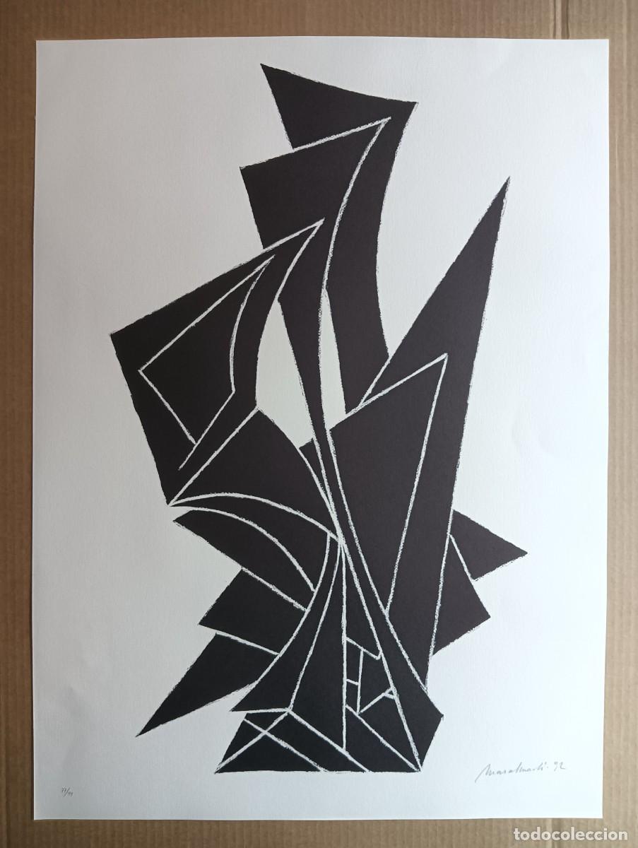 Arte: Marcel Mart&iacute; Badenes (Argentina 1925&ndash;Girona 2010) litograf&iacute;a 1992 de 75x55cms firmada mano y num/99