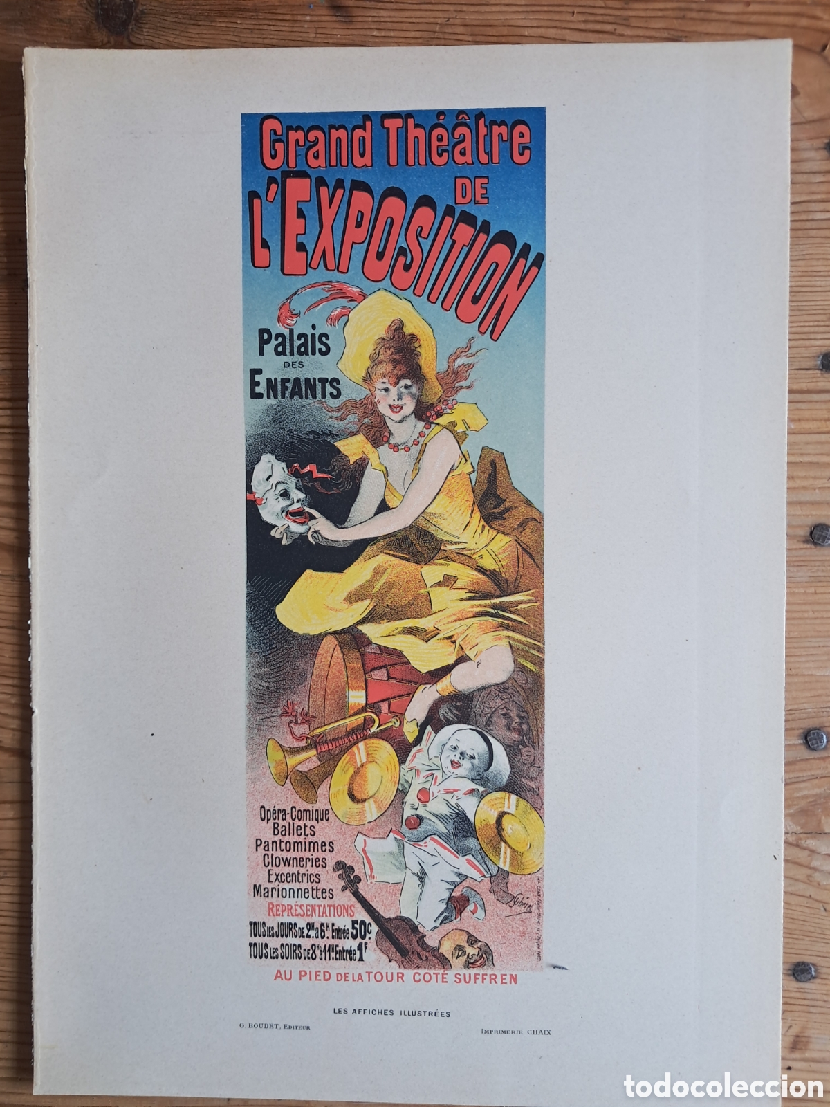 Arte: Litograf&iacute;a original Les affiches illustr&eacute;es, 1896