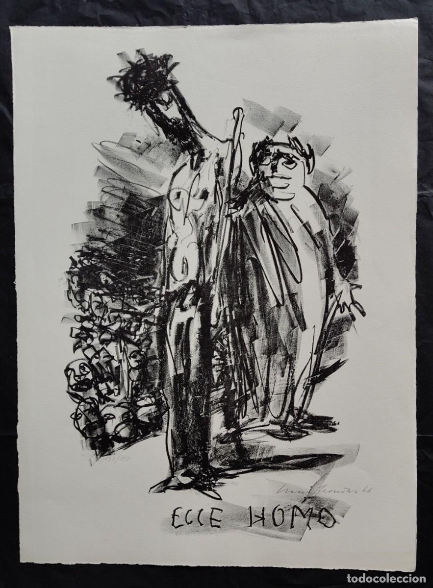 Arte: Hans Fronius (1903-1988 ). Ecce Homo, litograf&iacute;a firmada a mano de 1966