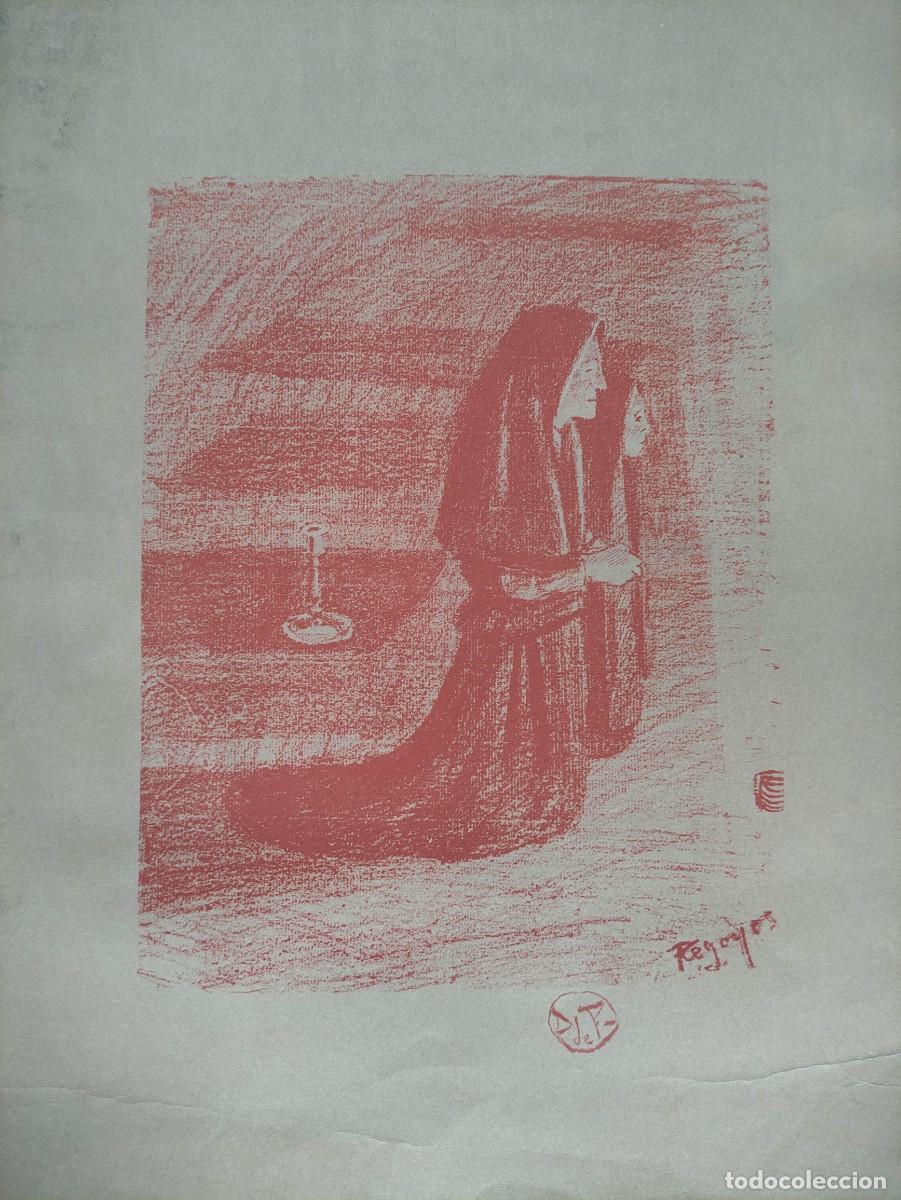 Arte: Litograf&iacute;a Original de Dar&iacute;o de Regoyos (1897) &ndash; &rdquo;La Oraci&oacute;n&rdquo; (&Aacute;lbum Vasco)