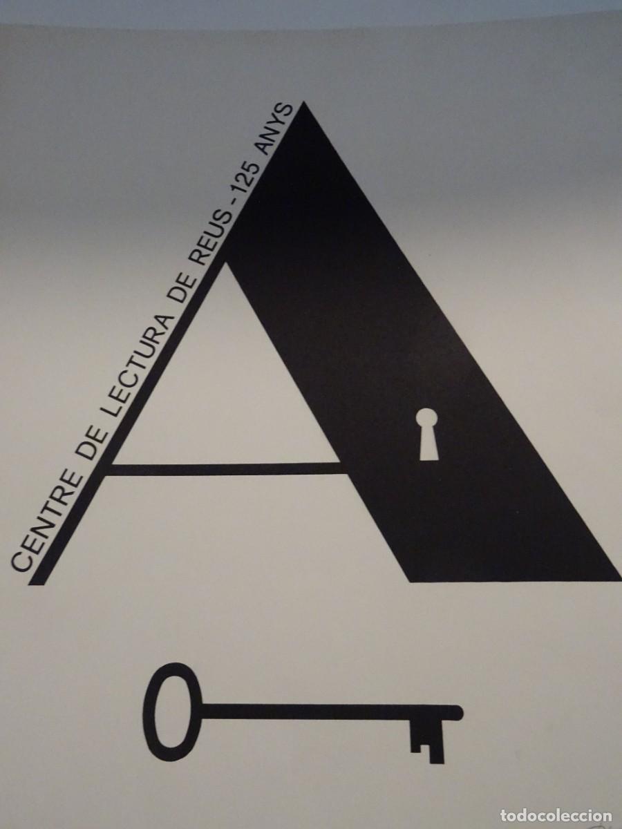 Arte: Litograf&iacute;a Joan Brossa - Centre de Lectura de Reus 125 anys, 55/70 ejemplares, Firmada a l&aacute;piz