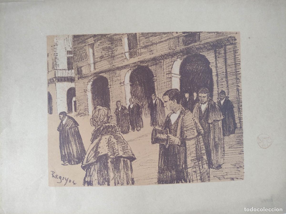 Arte: Litograf&iacute;a Original de Dar&iacute;o de Regoyos (1897) &ndash; &rdquo;Entierro vasco / O&ntilde;ate&rdquo;