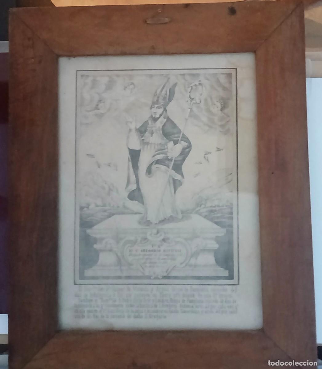 Arte: Antigua litograf&iacute;a de San Gregorio Ostiense de Navarra