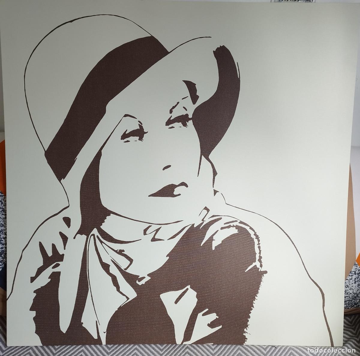 Arte: Cuadro de Ikea Actriz Marlene Dietrich &oacute; Greta Garbo ? Pj&auml;tteryd Descatalogado y raro