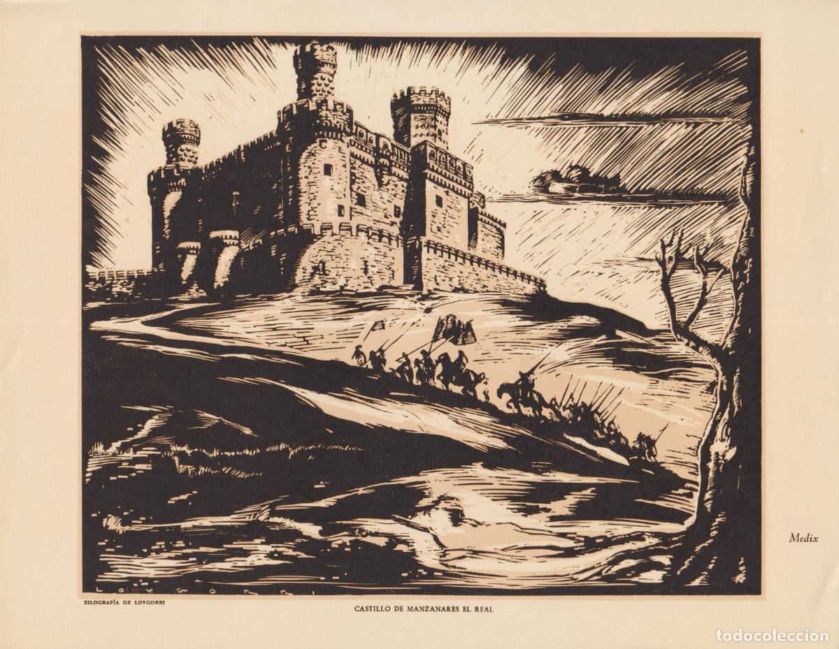 Arte: XILOGRAF&Iacute;A ANTIGUA DEL CASTILLO DE MANZANARES EL REAL CREADA POR EL ARTISTA LOYGORRI