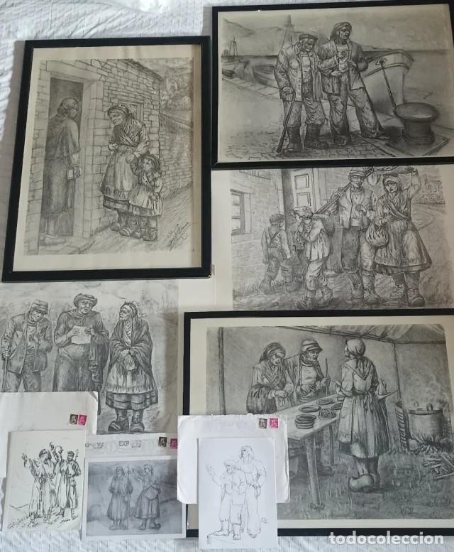 Arte: Fant&aacute;stico lote artista Acu&ntilde;a