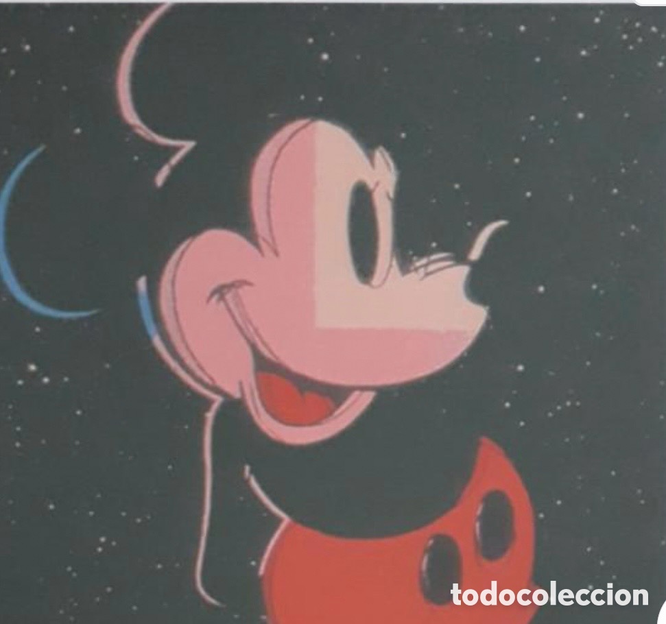 Arte: 2 Litografias Andy Warhol Mickey Mouse y La Bruja