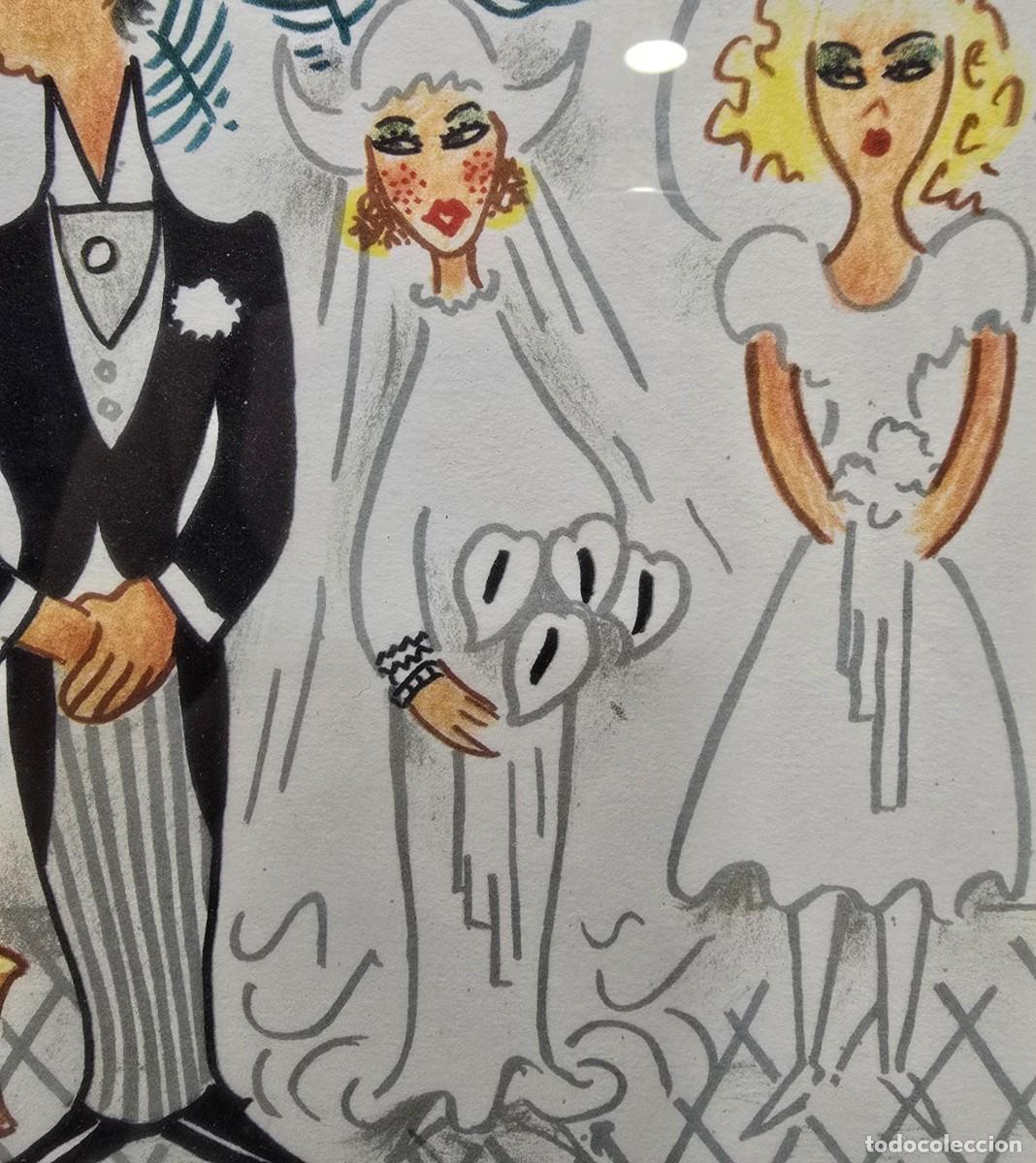 Arte: Litograf&iacute;a de Xavier Cugat (1900-1990) - Foto 7