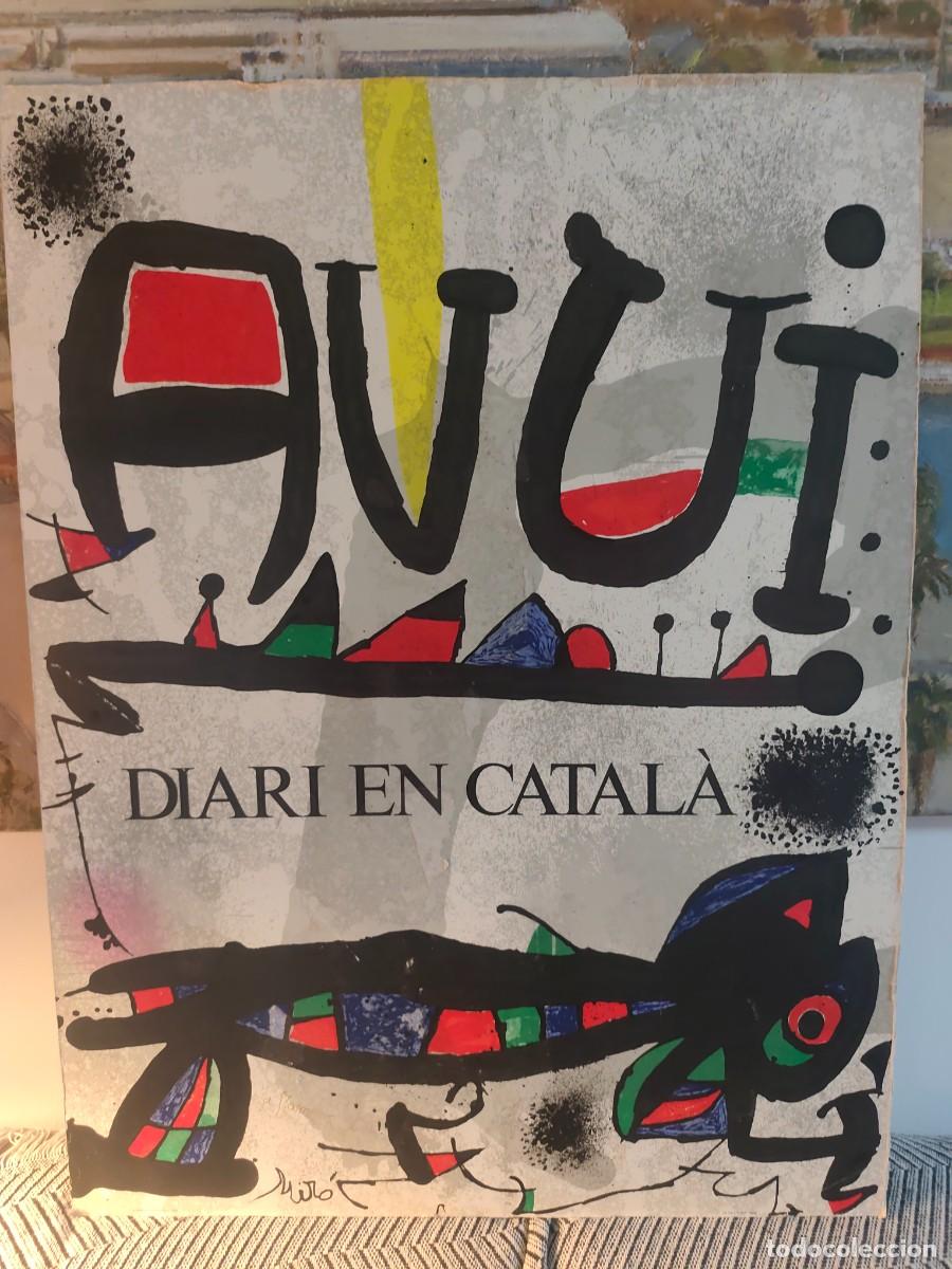 Arte: Litograf&iacute;a artistica Joan Mir&oacute;,dedicada(ver descripci&oacute;n)
