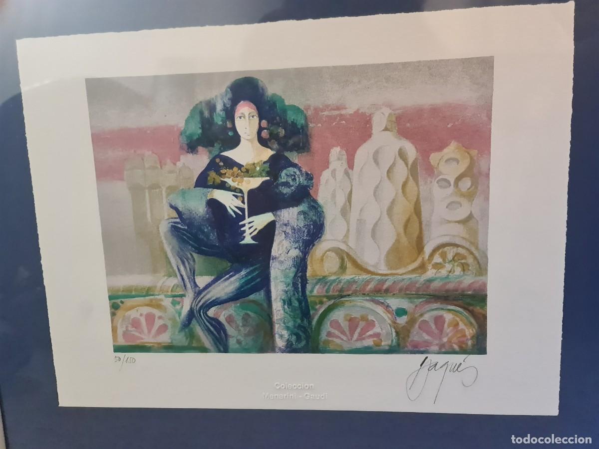 Arte: Evocando a Gaud&iacute;. Josep Baqu&eacute;s. Litograf&iacute;a color. 2003. N.50/1500